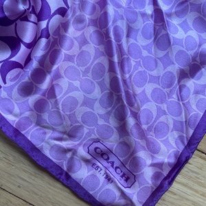 Coach silk scarf